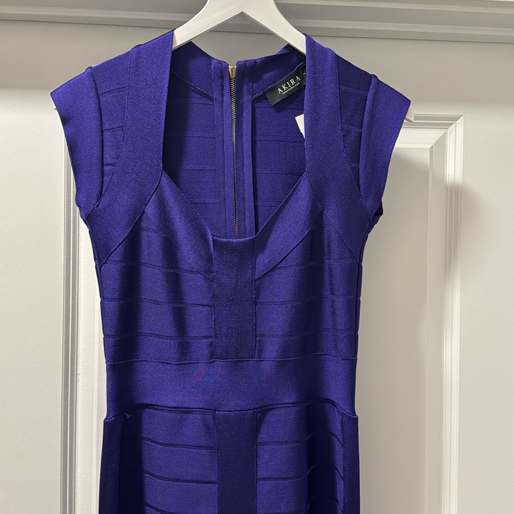 Purple bandage dress